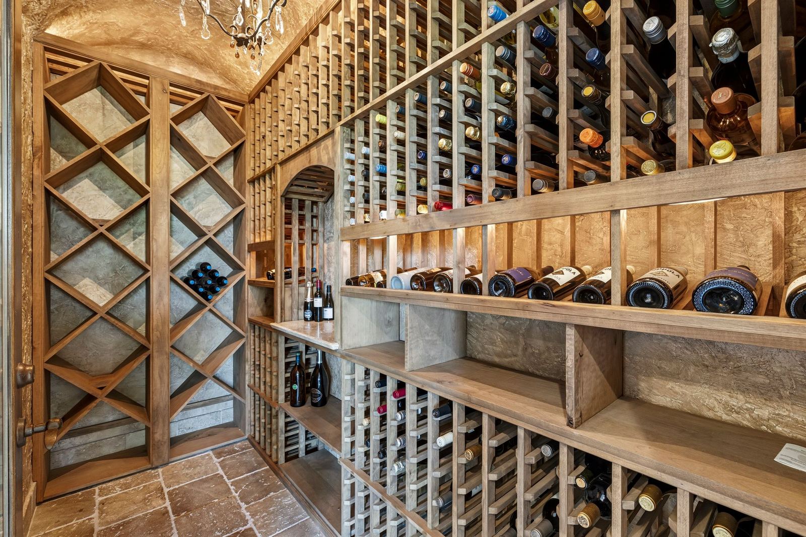 Temperature-controlled wine cellar
